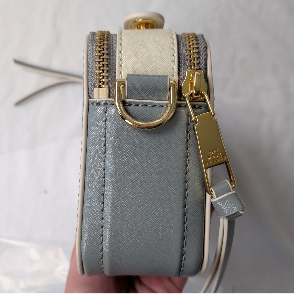 Marc Jacobs The Sure Shot Large Snapshot Crossbody Purse Gray M0015898 - Picture 14 of 16